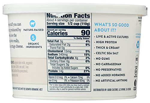 Good Culture, Organic Cottage Cheese, Low-Fat Classic 2%, 16 Ounce