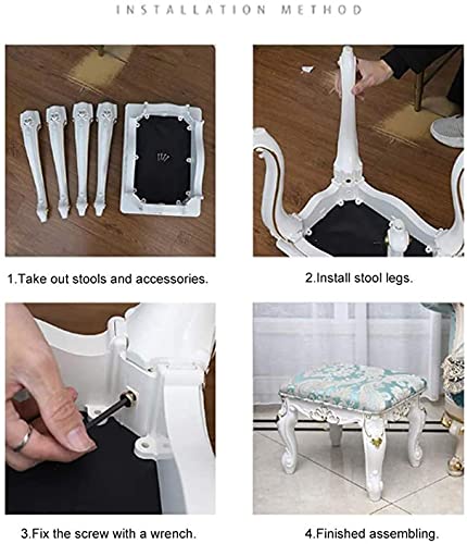 XYJHQEYJ Piano Bancs Cuisine Cuisinière Réglable Ascenseur Coussin rembourré Bancs de Clavier Piano, Tabouret de Chaussures, Blanc - Les Beatles, Paul McCartney, John Lennon, RIngo Starr, George Harrison XYJHQEYJ Piano Bancs Cuisine Cuisinière Réglable Ascenseur Coussin rembourré Bancs de Clavier Piano, Tabouret de Chaussures, Blanc – Image 5