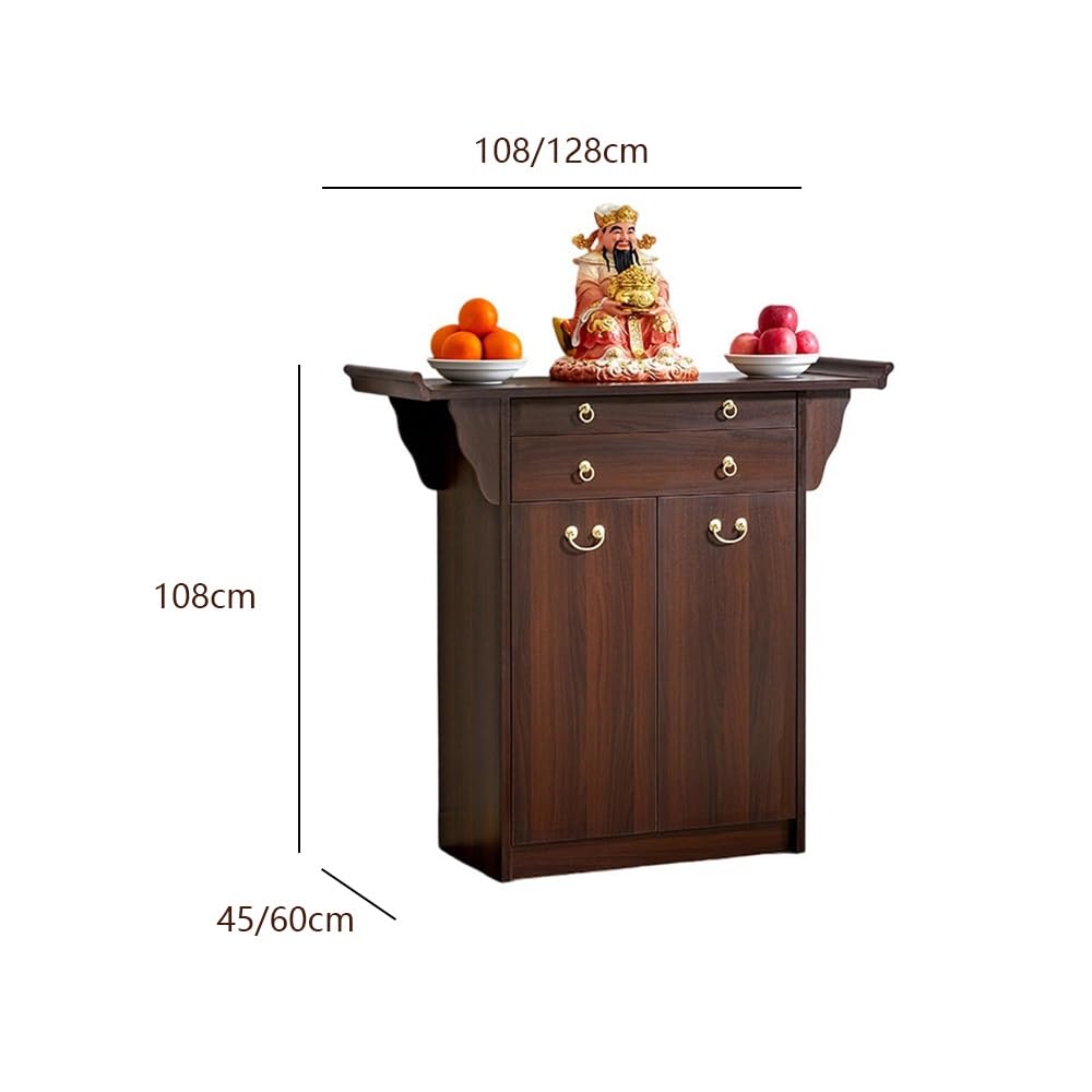 Tavola d'altare Cinese Tavolo consolle in Legno massello Mobile da Altare Zen | Mobili da corridoio(Grande)