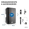 VONYX VSA500BP 12-Inch Portable PA System with Wireless Mic & Headset | Battery-Powered Portable PA Speaker | Versatile Sound System for Events, Presentations, Performances, and Outdoor Activities #2