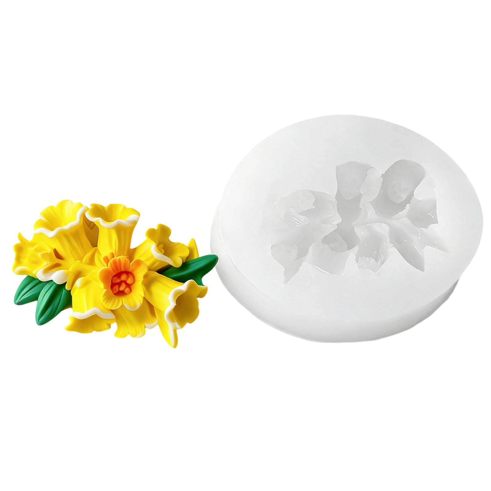 Alksubbm Silicone Mold Flower, for Crafting Soap Chocolate Art, Crystals Drip Decorations Art