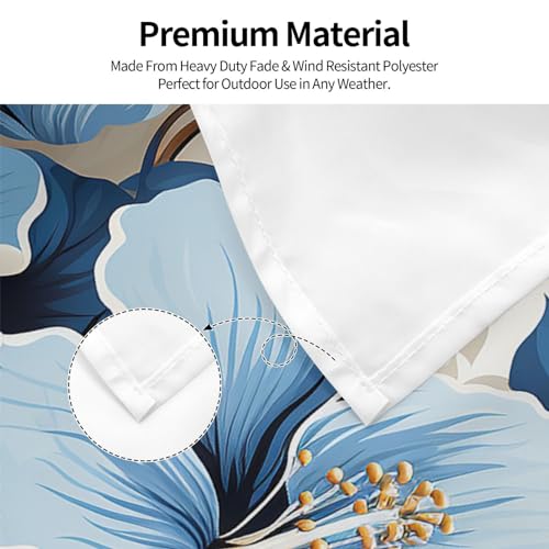 Drapeau extérieur 1,2x1,8 m hibiscus double face avec œillets - 5