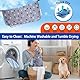 Waschbar Haustier-Urinunterlage, 2 Stück Wiederverwendbare Welpenunterlagen Matte für Hunde, Schnell Absorbierend Puppy Pads für Hunde, Katzen, Meerschweinchen -- 45x60cm