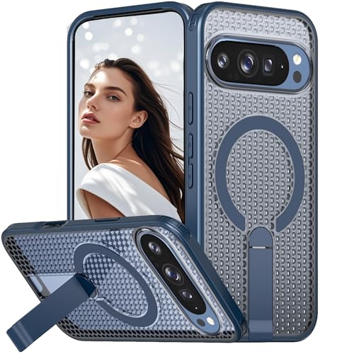 Coque anti-chauffe Google Pixel 10 résolvant la surchauffe avec béquille et anneau aimanté