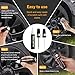 carsmallma Black Rim Touch Up Paint,Car Wheel Paint for Rims Scratch Repair Remover Pen Kit 2 in 1,Wheel Touch Up Paint for Cars Quick and Easy Fix Rim Curb Rash Scuff (Black)