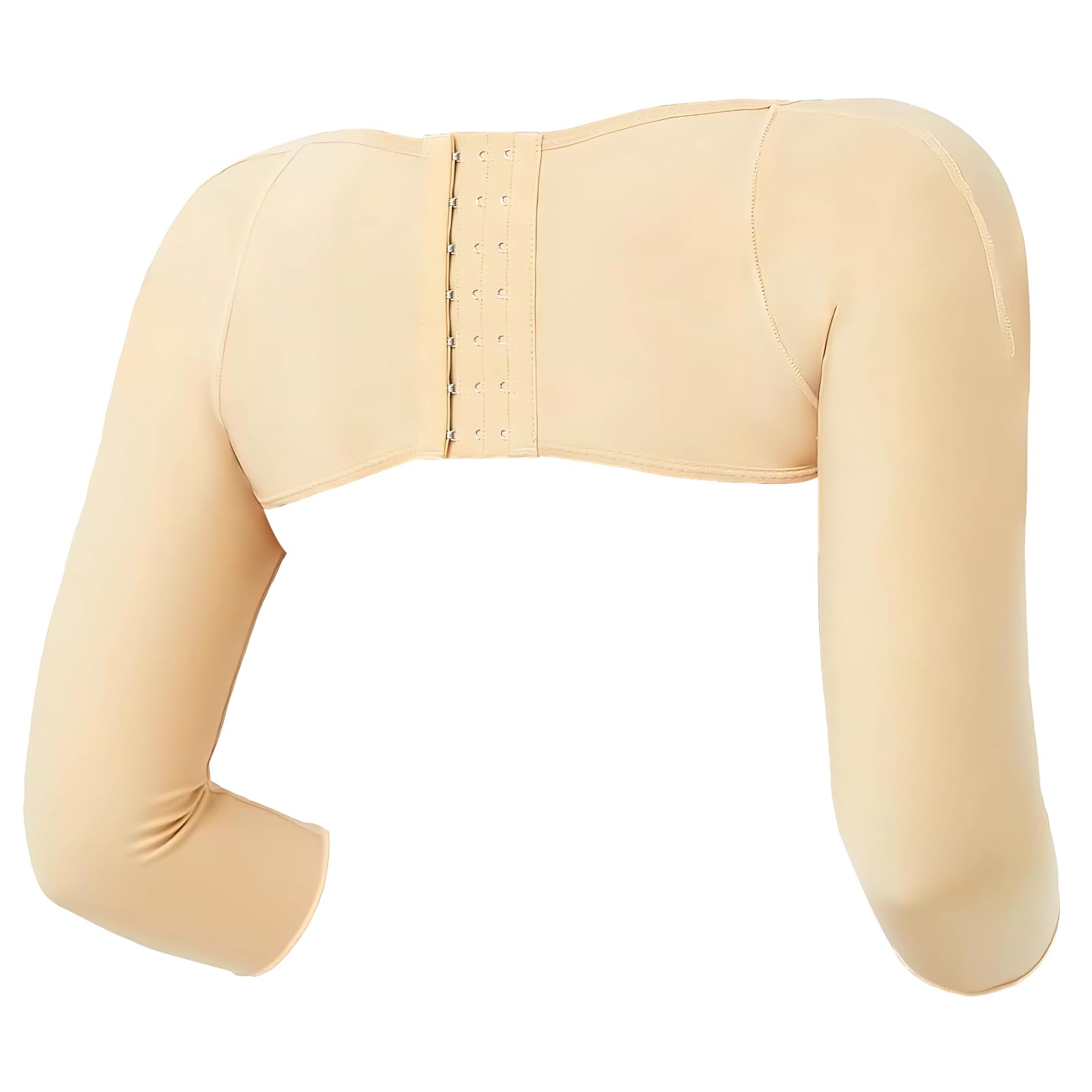 Arm-Kompressionsärmel für Damen XXL, Beige, Arm Shaper mit langem Ärmel, bequemes Design, für Oberarme 44 bis 49 cm, formende Passform, weiches Tragegefühl