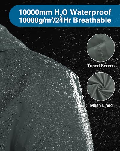 Image of 33,000ft Packable Rain Jacket for Women Waterproof Raincoats with Hood