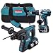 Produktbild Makita Bohrschrauber & Kombihammer 18,0 V Set in Transporttasche, inklusive 3 Akkus und Ladegerät, DLX2082M