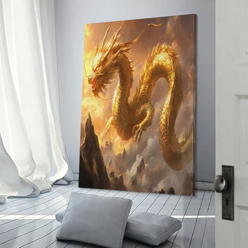 Toile décoration de la maison dragon idée cadeau originale