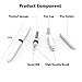 GOALSEN Dual-Brush Earbud Cleaning Pen | 4-in-1 Pro Kit for Precision & Durability, Tool Compatible with Airpods, Galaxy Buds, All Wireless Headsets -Black