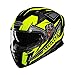 OZONE MOTO Arrow Casque de Moto Intégral Angle de Vision Large 2 Tailles EPS Nombreux Canaux de Ventilation Pare-Soleil Visière Anti-buée