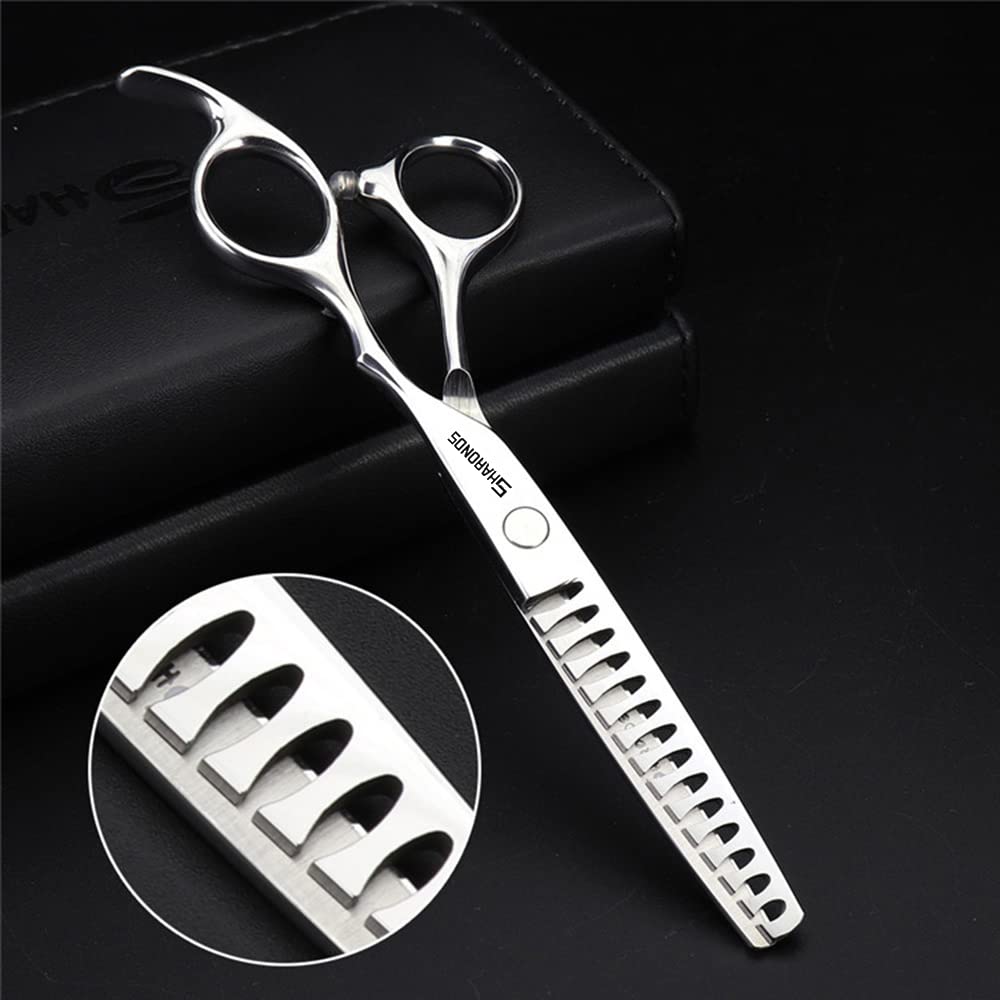 Cortadora de pelo profesional de 6/6,5 pulgadas cortadora de pelo eficiente (6 pulgadas - 2pc - B) | Tijeras profesionales de peluquería, construcción ergonómica de mango, trabajo sin fatiga durante un uso prolongado