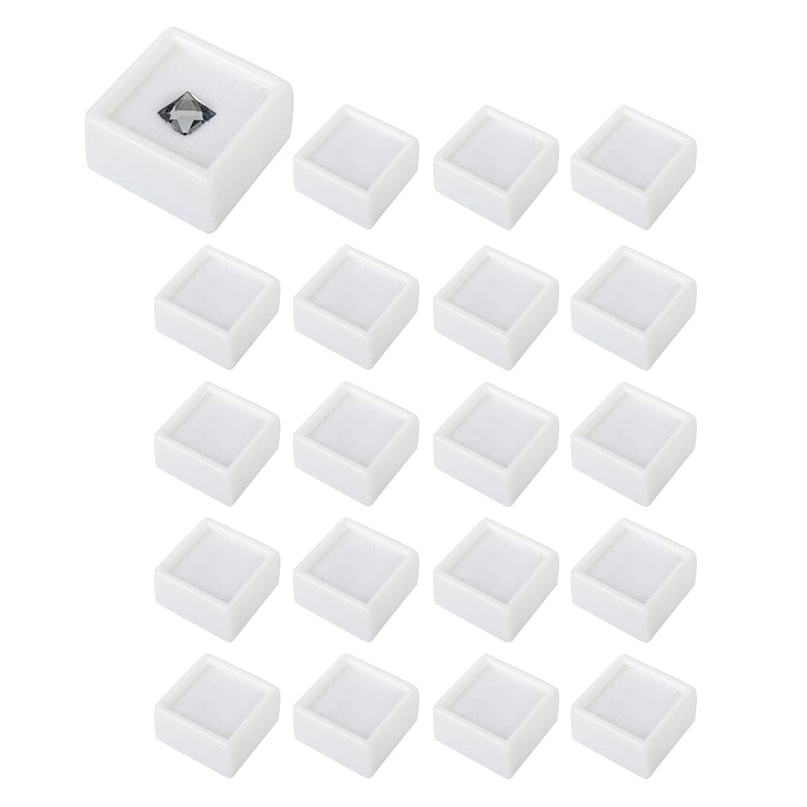 ジェムコロさま専用】ルースケース 3cm【白20個×6セット】 楽天市場