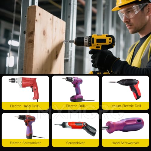 Image of Square Drive Bits 12pcs Magnetic Square Head Screwdriver Bits SQ2 High Magnetic Drill Bit Set (50mm 65mm 150mm) for Power Screwdriver Drill Impact Driver