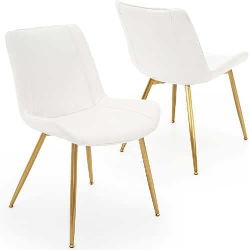 Brage Living Dining Chairs Set of 2, PU Leather Modern