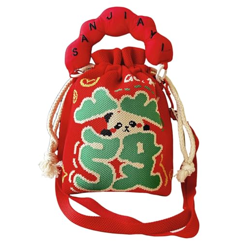 Handmade Knitted Purse,Knitted Shoulder Bag for Women And Girls,Mini Clutch Tote Handbag