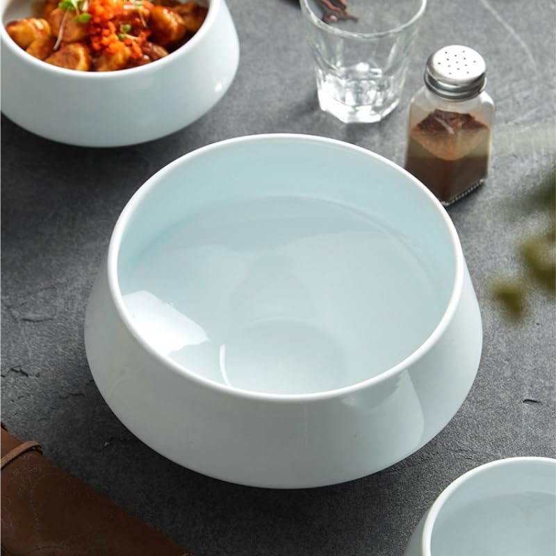 Cuenco Para Sopa Tazón de arroz de restaurante creativo Tazón de sopa de cerámica Tazón de helado casero Tazón de plato frío de restaurante Cuenco Para Sopa De Cerámica(M)