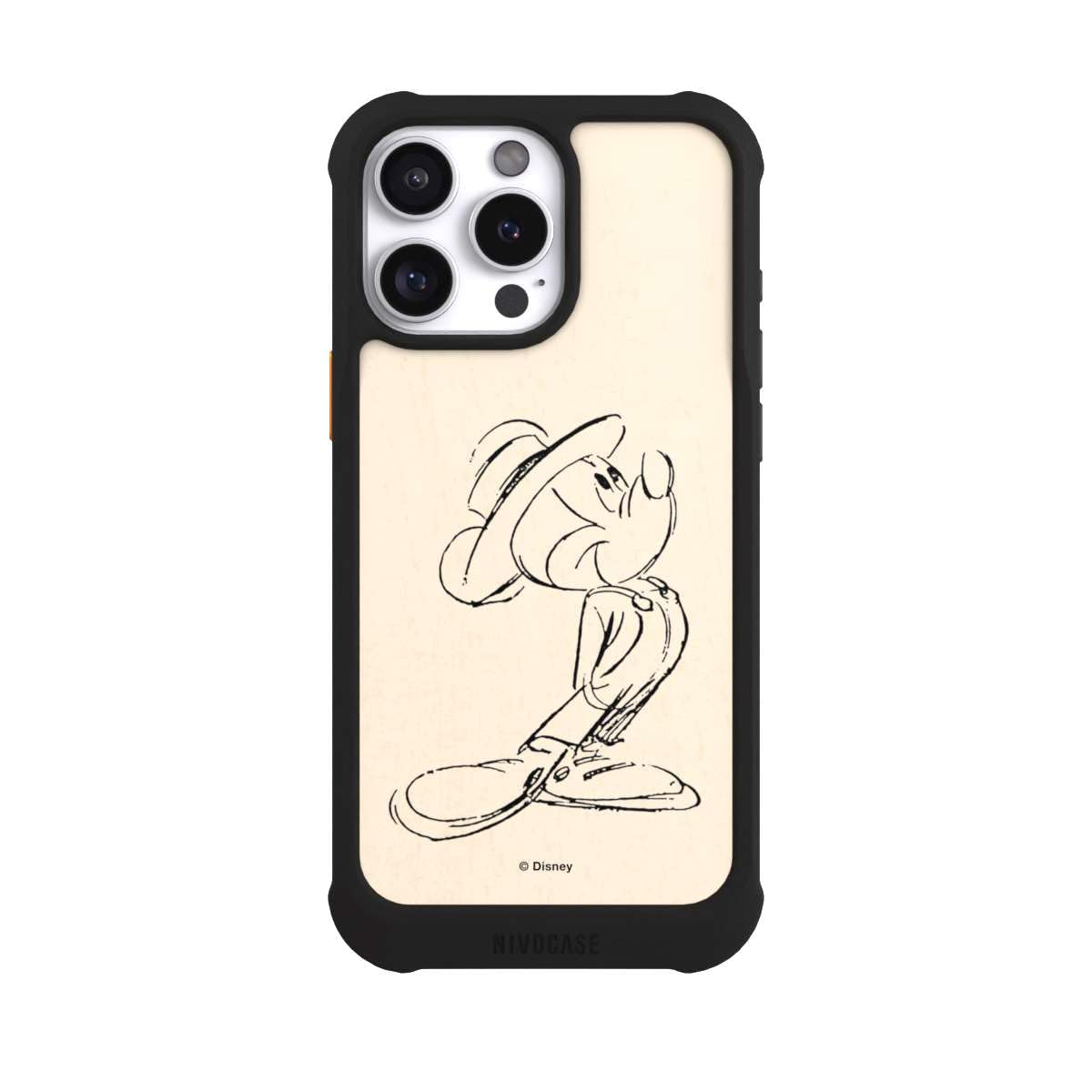 Coque Apple iPhone 16 Pro Max antichoc compatible MagSafe noire Mickey - 2