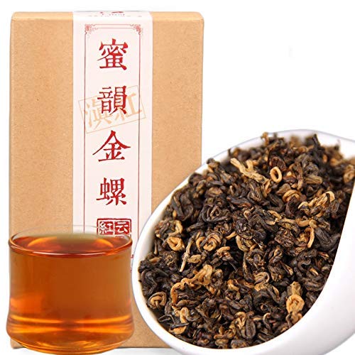 Fullchea - Yunnan Gold Snail Black Tea- Black Tea Loose Leaf Tea - Dianhong With Honey Taste - Healthy Tea (7.05Oz / 200G) #TOP10