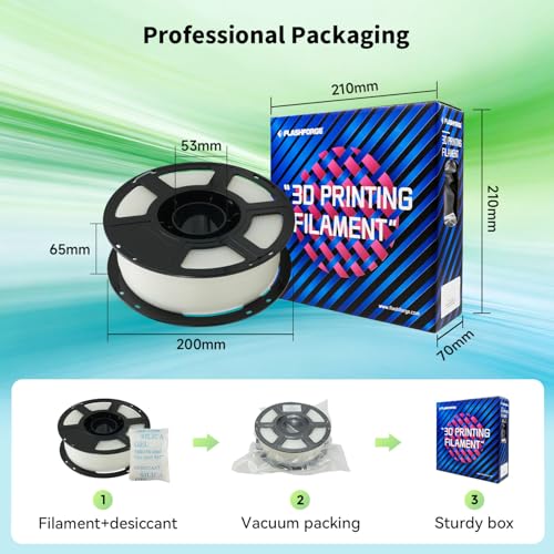 Image of FLASHFORGE High Speed PLA+ 3D Printer Filament Natural, Enhanced Melt Flow for Faster, Smoother Prints, 500mm /s Rapid Printing, Feature Sleek Matte Finish, Rich and Solid Color