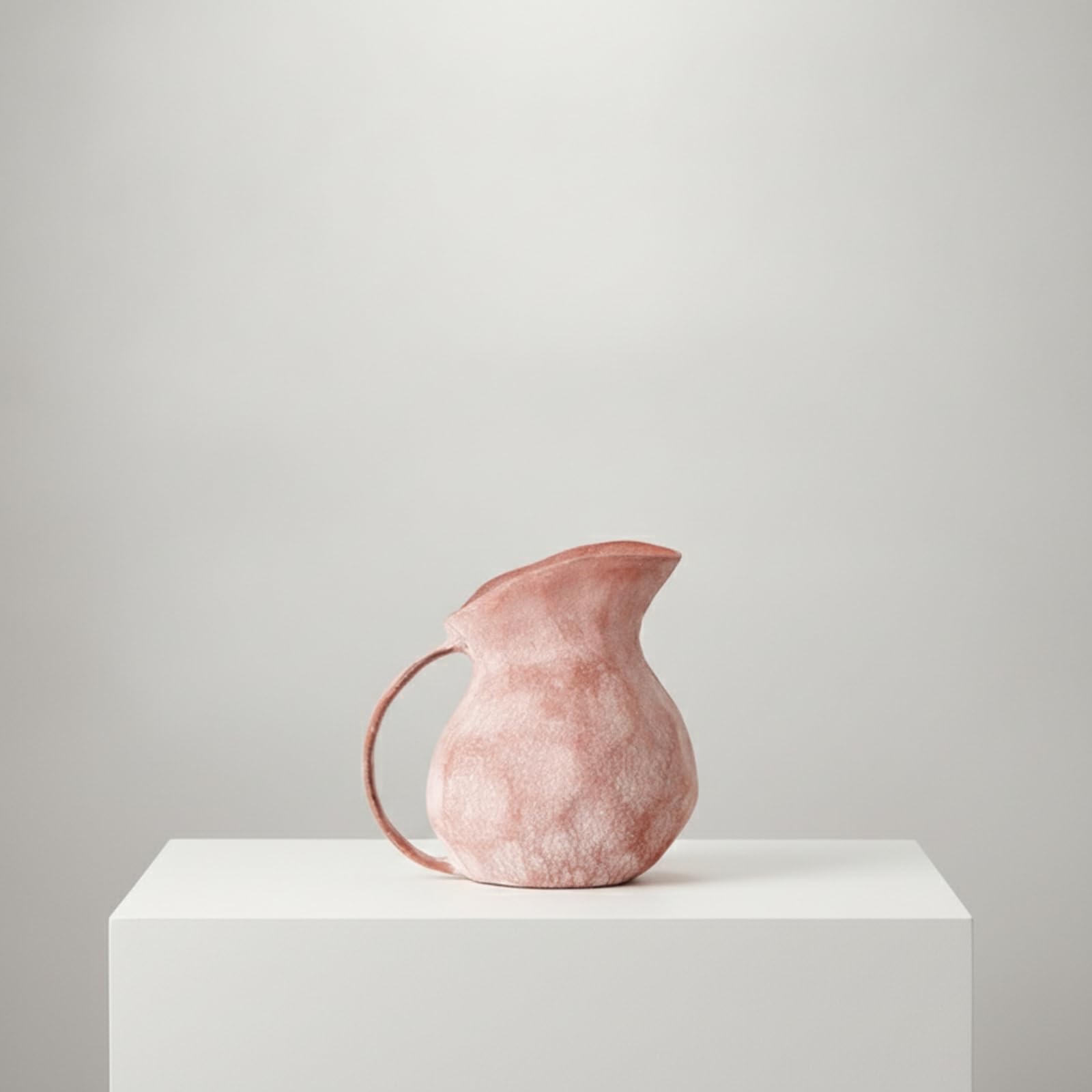Florero Escultural Decorativo | texturado, Jarrón Aluminio a Mano, Jarrón con perficie Patinada, para Estanterías, 26x26x27cm, Estilo B