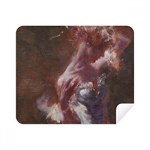 Chiffon de nettoyage pour lunettes et écran de téléphone Xjj Peinture à l'huile 2Pcs