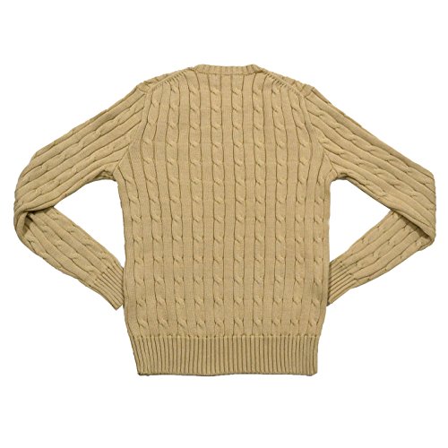 RALPH LAUREN Women's Crewneck Cable Knit Pony Logo Sweater2