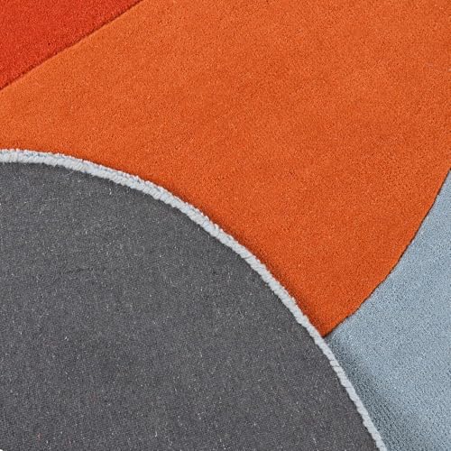 Image of Hand Made Tufted Carpet Premium Wool Abstract Irregular Design Non Slip Area Rug for Living Room Weight- |39 Pound|Size-7x10 Feet (84x120 Inch)
