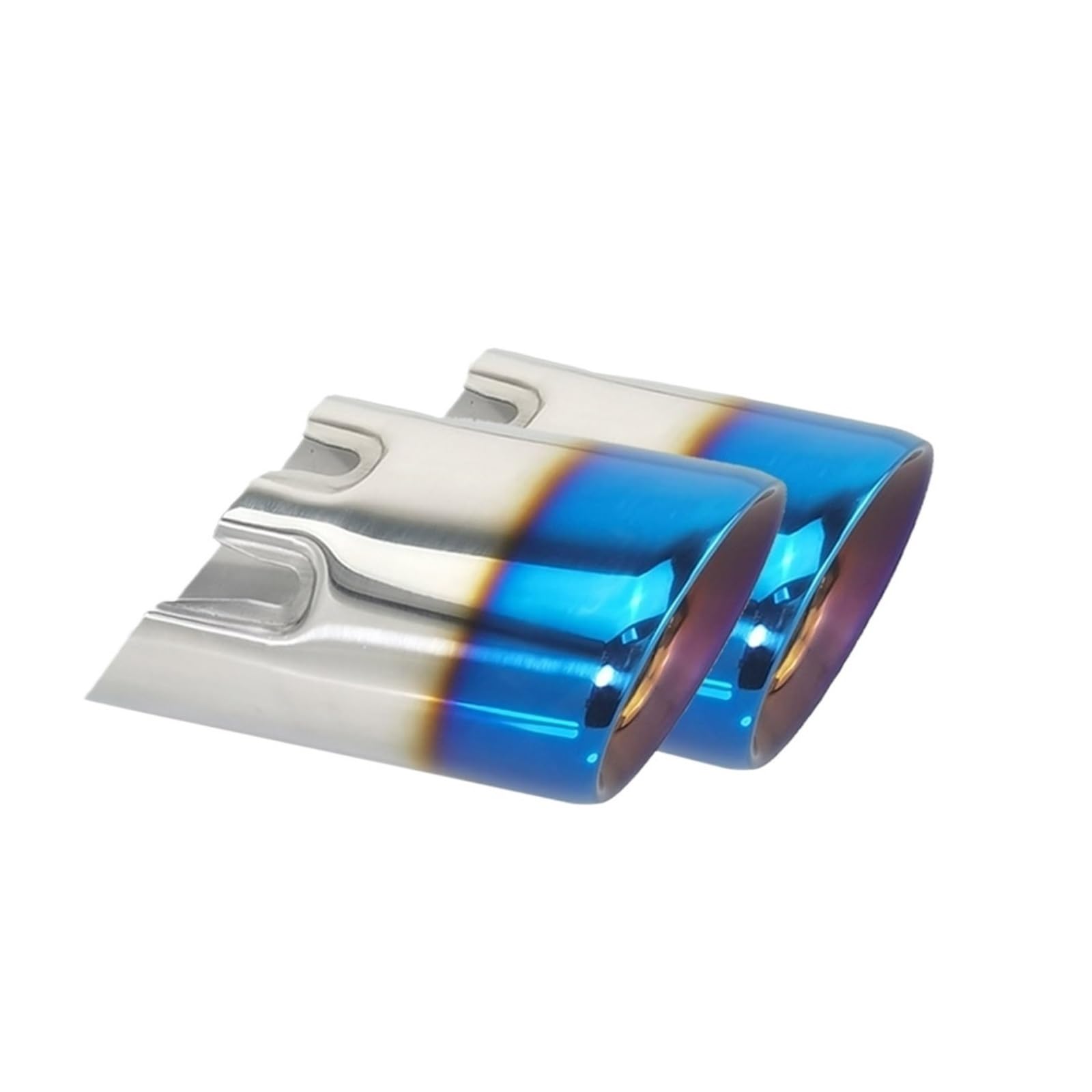 Embouts d'échappement inox bleu biseauté résistants à la corrosion pour F22 F31 - 4