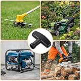 4 Pack Lawn Mower Pull Handle Gasoline Engine Starter Handle Grip Recoil Starter Pull Cord Handles Replacement for Generator Chainsaw Trimmer Edger Brush Cutter Engine Parts 2.76 x 2.13 Inches - Image 7