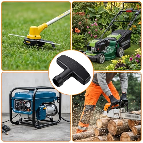 4 Stück Benzinmotor Startergriff Rückstoßstarter Zuggriff Zugstarter Griffe Motorstarter Griff Starter Schwarz Seilzugstarter Rasenmäher Zuggriffe Zugseilgriffe Robust für Trimmer Kettensäge
