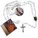 Produktbild Schillerndes Blau Herz Glas Rosenkranz Unsere Frau von Lourdes Bild in Box