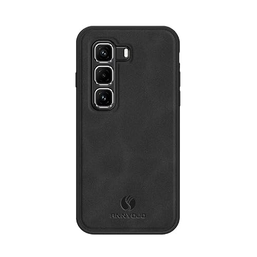 linsuyu Case Compatible with Infinix Hot 50 Pro+ 4G, Compatible with Infinix Hot 50 Pro+ 4G Matte Leather Phone Case Black.