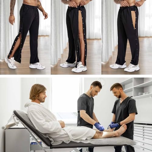 Post Surgery Tearaway Pants, Side Snap Pants for Fracture/Surgery Patients - Men's2