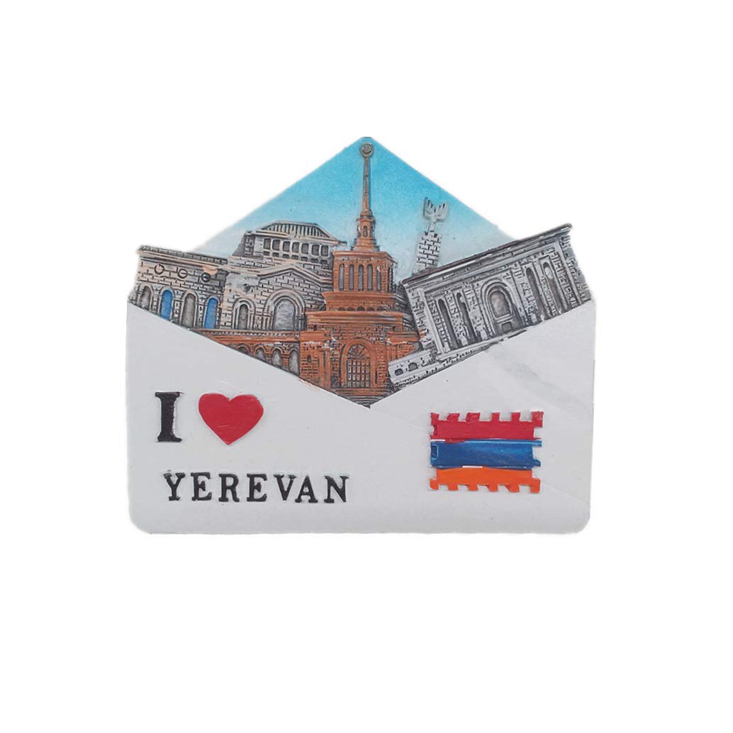 Muyu Magnet Yerevan Armenia Fridge Magnet Souvenir Gift Home Kitchen Magnetic Sticker Craft Collection