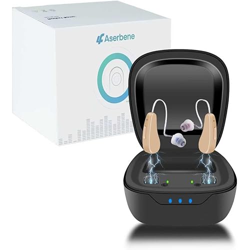 Hearing Aids for Seniors Rechargeable – OTC Hearing Devices with Noise Cancelling, Easy to Use, Comfortable & Lightweight Design for Clear Daily Hearing