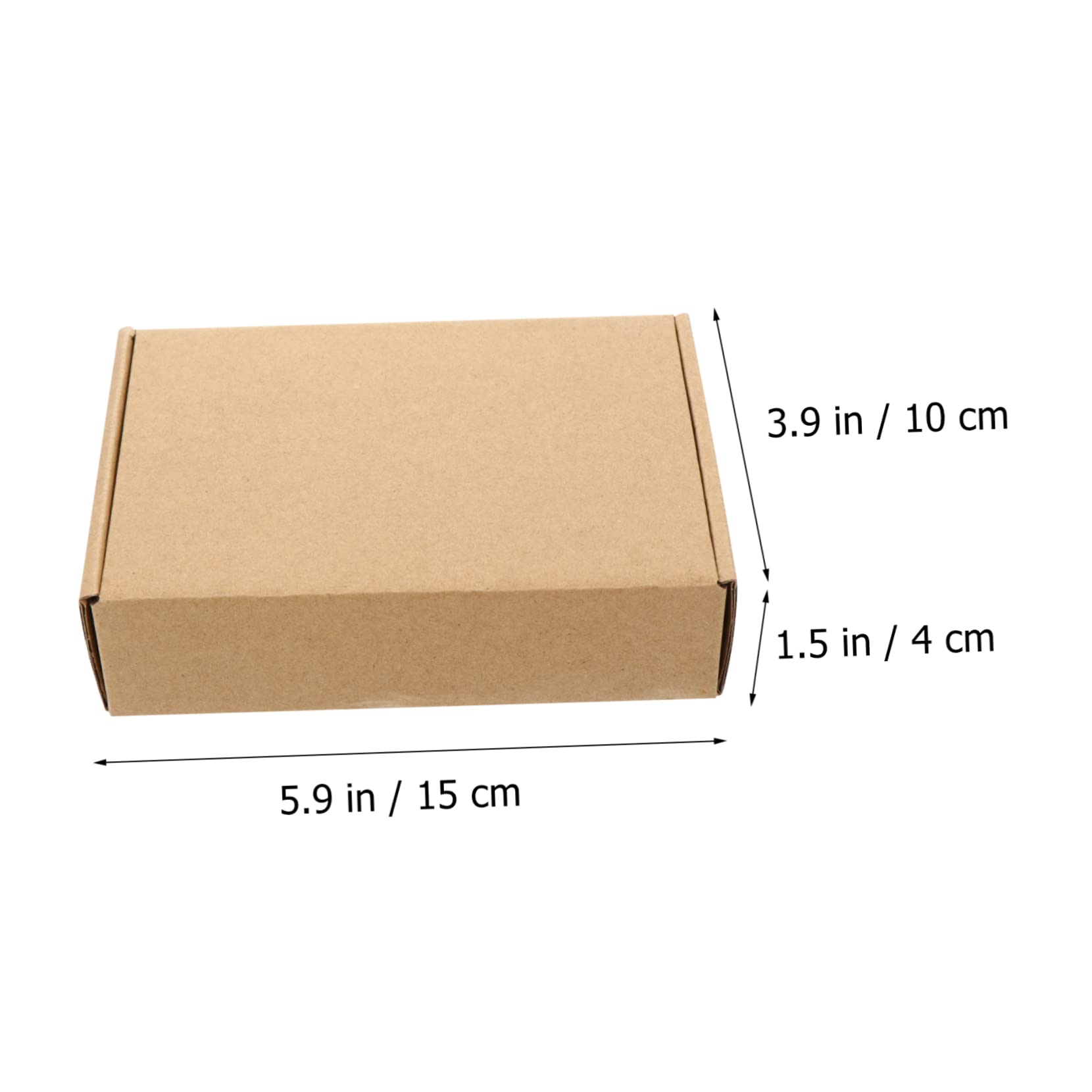 Alipis Cajas De Embalaje De 50 Piezas Caja De Papel Kraft Caja De Almacenamiento Blanca Caja De Papel De Regalo Conjunto De Cajas De Embalaje Caja De Cartón Corrugado Embalaje De Cajas