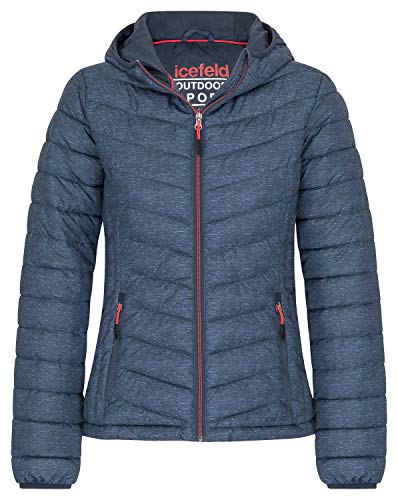 icefeld Damen Jacke/Steppjacke/Isolationsjacke, Marineblau-meliert in S