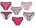 Calvin Klein Girls Bikini Panties Underwear Cotton Stretch Assorted Print-Solid (Large 12-14) 6 Pack