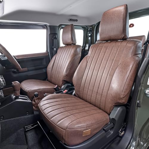 grace(グレイス)シートカバー アンティークデザインS JB64/JB74 ジムニー/ジムニーシエラ専用 カラー:ヴィンテージブラウン 2列分(1台分) S090A-AQS-VBR