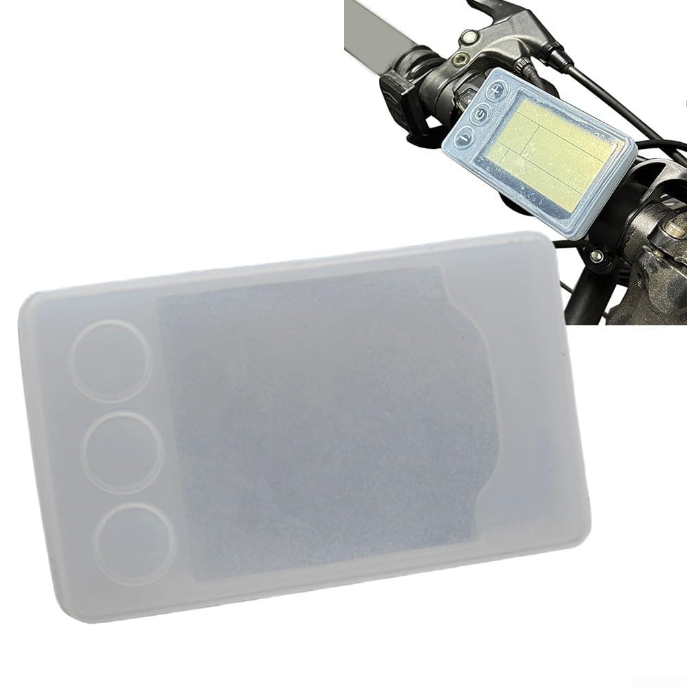 Protective Display Cover for S866 Display LCD Electric Bike Scooter Accessories, Silicone Transparent Electric Bike Scooter Cover