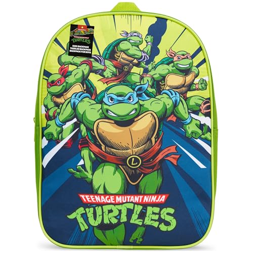 Get Trend Teenage Mutant Ninja Turtles Mini Backpack Kids Toddlers 12x9 Rucksack Kindergarten Bag Preschool Sports Backpacks 3+ Gifts for Kids (Green TMNT)