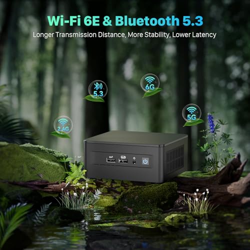 Intel NUC 12 Pro Business Mini Desktop, Intel Core i5-1240P (12C/16T, Up to 4.4GHz) Mini Pc, 16GB DDR4 RAM 512GB PCIe 4.0 NVMe SSD, 8K/HDR/WiFi 6E/BT5.3/7x24 Hours Quiet Operation/Windows 11 Pro
