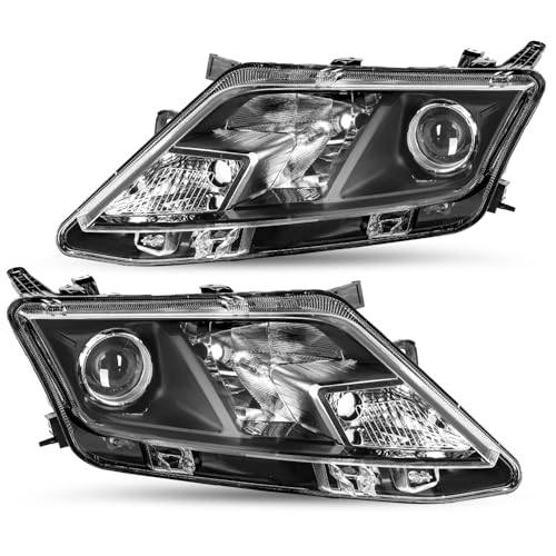 JSBOYAT Projector Headlight Assembly Replacement Fit for 2010 to 2012 Ford Fusion Headlamp (Driver & Passenger Side)