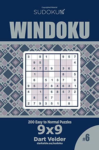 Sudoku Windoku - 200 Easy to Normal Puzzles 9x9 (Volume 6)