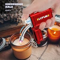 LcFun Feuerzeug Elektrisch, 360° Flexible Hals Lichtbogen Feuerzeug, USB C Feuerzeuge Wiederaufladbar, Winddicht Elektrisches Feuerzeuge mit LED-Batterie-Anzeige, Männer Frauen Geschenk – Ansicht 2