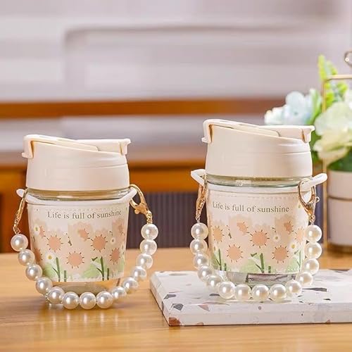 2 copos de vidro de 350 ml, copos de café, copos de viagem herméticos e impermeáveis, copos de café gelado, canecas de chá de bolhas, caneca de viagem para sumo, batidos, água, chá, fácil de