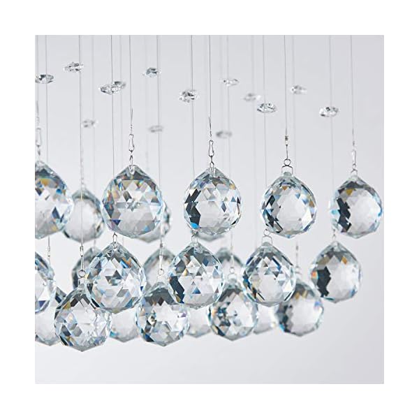 Saint MossiModern Ceiling Lighting Crystal Chandelier LED Lighting Fixture Pendant Lamp 3 GU10 Bulb Required Great Quality Best Discount - Image 5