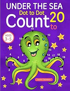 9781544779362: Under the Sea: Dot To Dot Count to 20 (Kids Ages 3-5 ...
