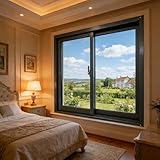 JLXJYS Schiebefenster Aluminium-Ersatzfenster, Schiebefenster, horizontales Schiebefenster mit gehärtetem Glas und Sichtschutz und Schrauben for Keller, Badezimmer, Schuppen(WxH 47x14in/118x35cm)
